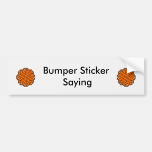 Adesivo Para Carro Flower Orange Ribbon por Kenneth Yoncich