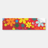 Flower power no vermelho