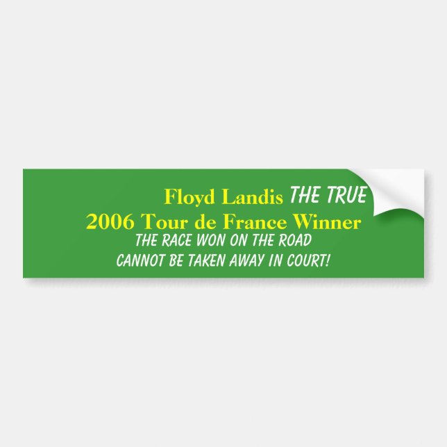 Adesivo Para Carro Floyd Landis Tour de France 2006 W… - (Frente)