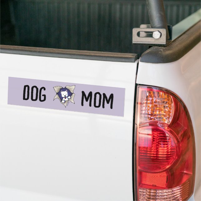 Adesivo Para Carro Fofo Westie Blast (No caminhão)