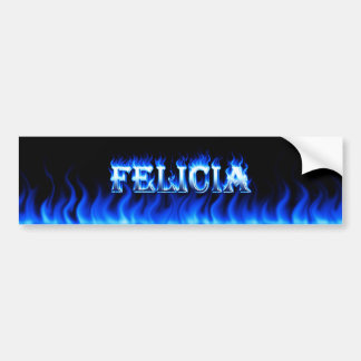 Adesivo Para Carro Fogo azul Felicia design