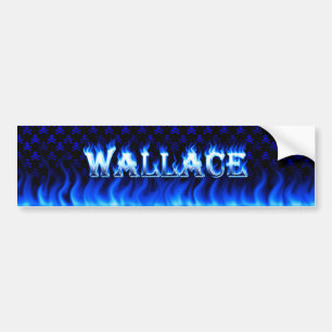 Adesivo Para Carro Fogo de Wallace e design azuis do autocolante no