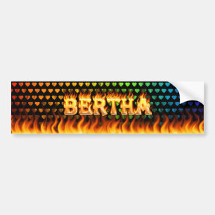 Adesivo Para Carro Fogo real de Bertha e design do autocolante no