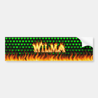 Adesivo Para Carro Fogo real de Wilma e design do autocolante no