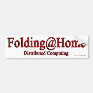 Adesivo Para Carro Folding@Home - autocolante no vidro traseiro