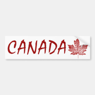 Adesivo Para Carro Folha de bordo afligida de Canadá autocolante no