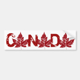 Adesivo Para Carro Folha de bordo afligida de Canadá autocolante no