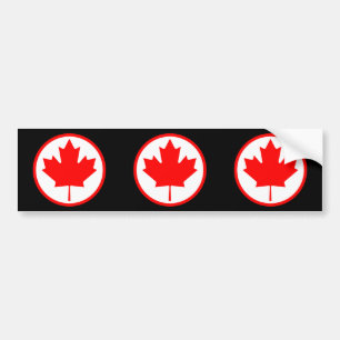 Adesivo Para Carro Folha de bordo de Canadá dentro de um anel