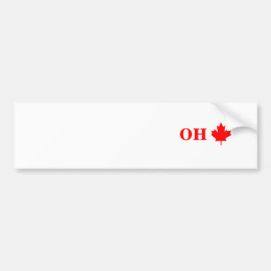 Adesivo Para Carro folha de bordo de Canadá, OH
