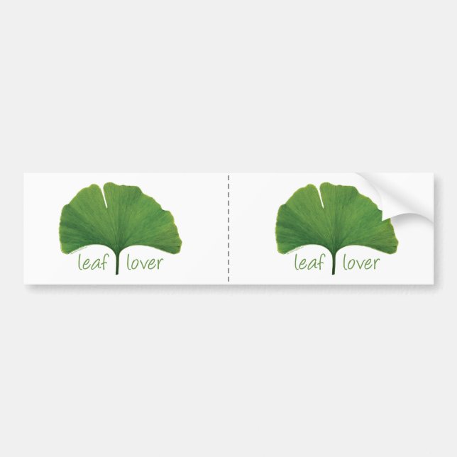 Adesivo Para Carro Folha de Gingko (Frente)