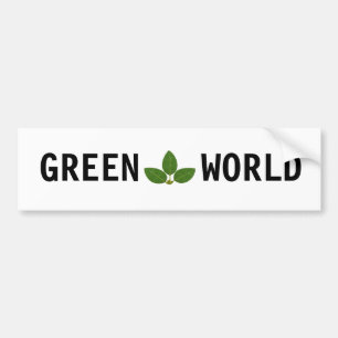 Adesivo Para Carro Folhas de Louro Verdes Modernas Personalizadas
