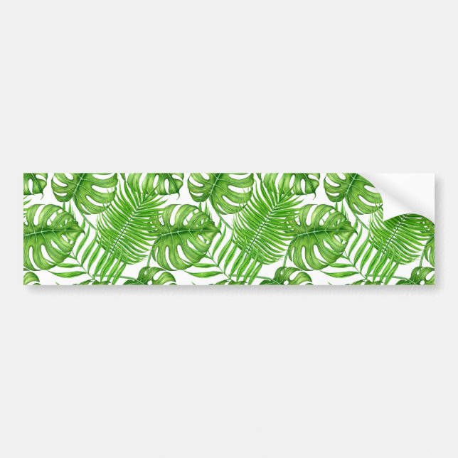 Adesivo Para Carro Folhas tropicais (Frente)