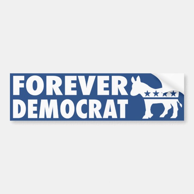 Adesivo Para Carro Forever Democrata (Frente)