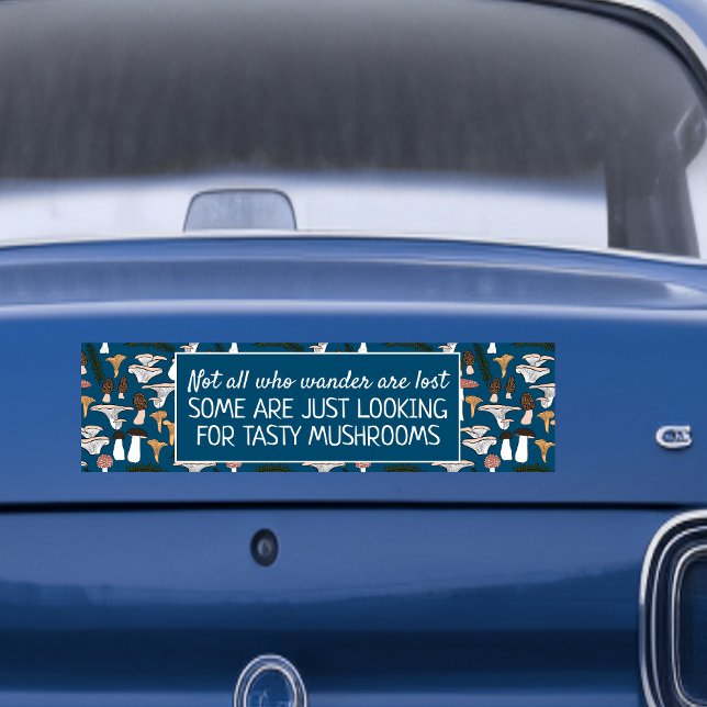 Adesivo Para Carro Forjando Mushroom Hunter Fungi Funny Original (Foraging Mushroom Hunter Fun Fungi Funny Original Bumper Sticker
)