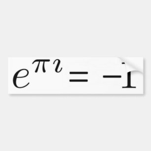 Adesivo Para Carro Fórmula de Euler!