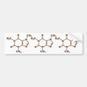 Adesivo Para Carro Fórmula Química Molecular Cafeína