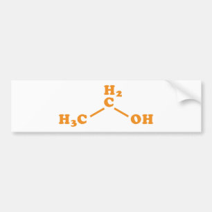 Adesivo Para Carro Fórmula química molecular do álcool etílico do