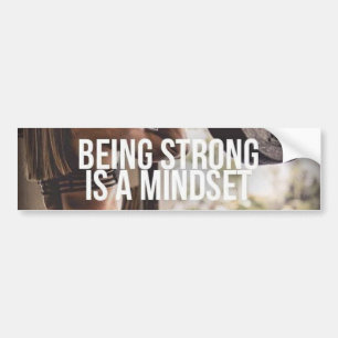 Adesivo Para Carro Forte Mindset - Inspiração Malhação feminina
