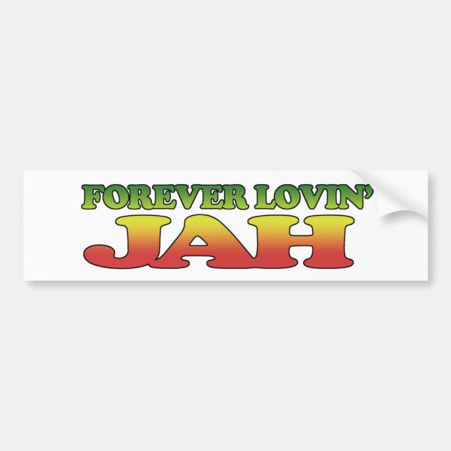 Adesivo Para Carro Forver Lovin Jah (Frente)