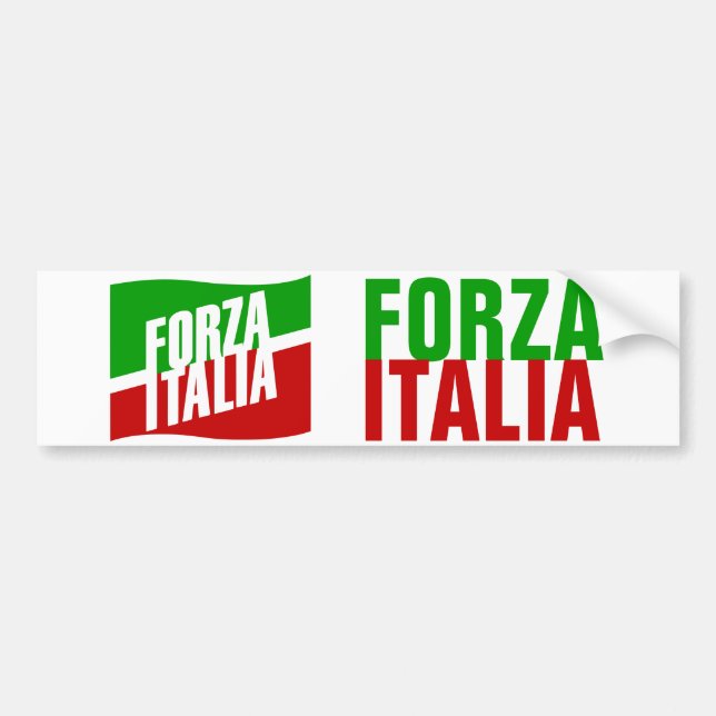 Adesivo Para Carro Forza Italia (Frente)