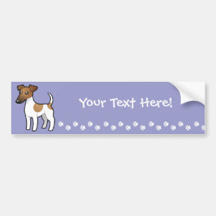 Adesivo Para Carro Fox liso Terrier dos desenhos animados