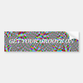 Adesivo Para Carro Fractal 74, Ligue seu Groove, Bumper Sticker