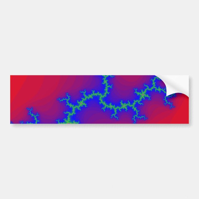 Adesivo Para Carro Fractal de Relâmpago: (Frente)