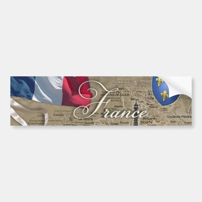 Adesivo Para Carro França (Frente)
