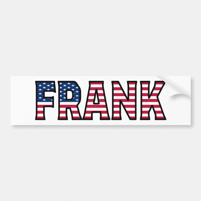 Adesivo Para Carro Frank Name Vorname USA Aufkleber Sticker Auto (Frente)