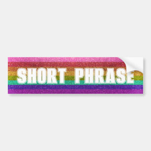Adesivo Para Carro Frase Personalizada do Sinalizador de Orgulho gay 