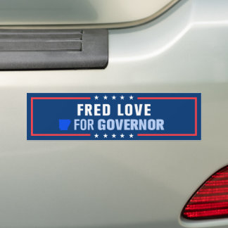 Adesivo Para Carro Fred Love para Governador do Arkansas