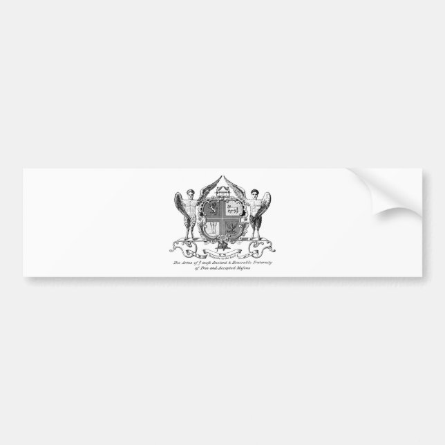 Adesivo Para Carro Freemason (Frente)