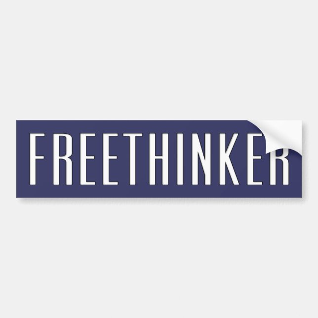 Adesivo Para Carro Freethinker (Frente)