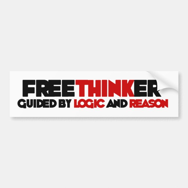 Adesivo Para Carro Freethinker (Frente)