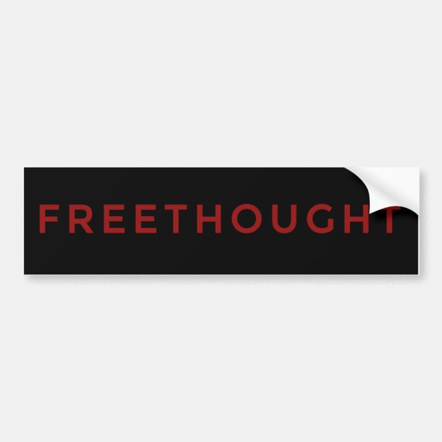 Adesivo Para Carro Freethought céptico Bumperstickers (Frente)