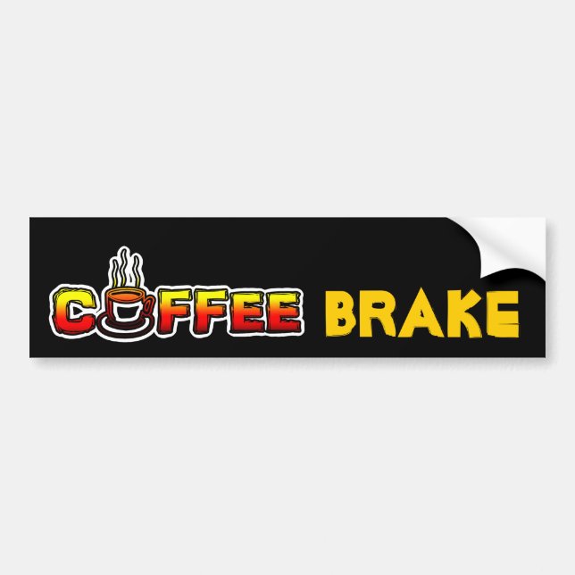 Adesivo Para Carro Freio do café (ruptura) (Frente)