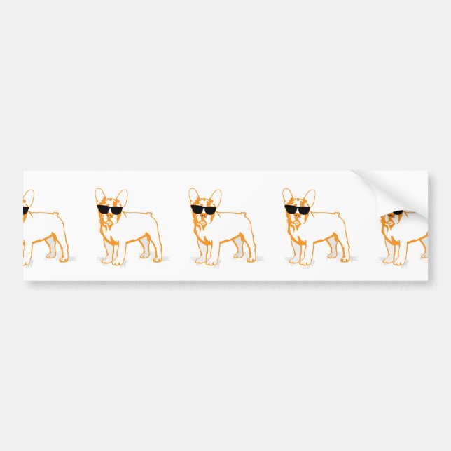 Adesivo Para Carro Frenchie Howlelu (Frente)