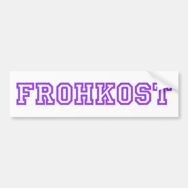 ADESIVO PARA CARRO FROHKOST (Frente)