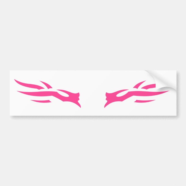 Adesivo Para Carro Fuego Rosa (Frente)