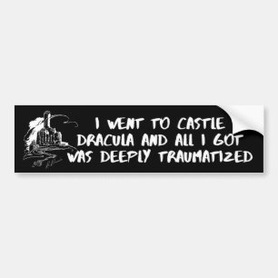 Adesivo Para Carro Fui Para Castle Dracula Sticker