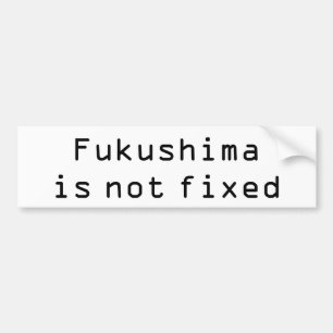 Adesivo Para Carro Fukushima não é fixo