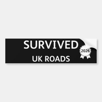 Adesivo Para Carro Fun Pothole Bumper Sticker SURVIVED UK ROADS 2026