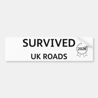 Adesivo Para Carro Fun Pothole Bumper Sticker SURVIVED UK ROADS 2026