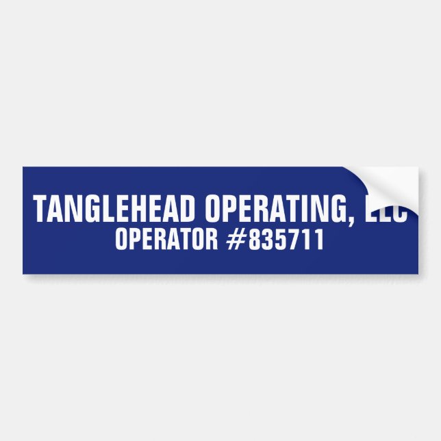 Adesivo Para Carro Funcionamento de Tanglehead (Frente)