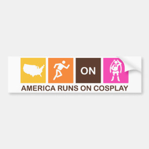 Adesivo Para Carro Funcionamentos de América em Cosplay