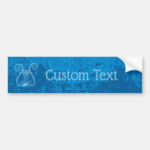 Adesivo Para Carro Fundo de Lyre Azul