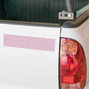 Adesivo Para Carro fundo rosa e branco com linhas onduladas