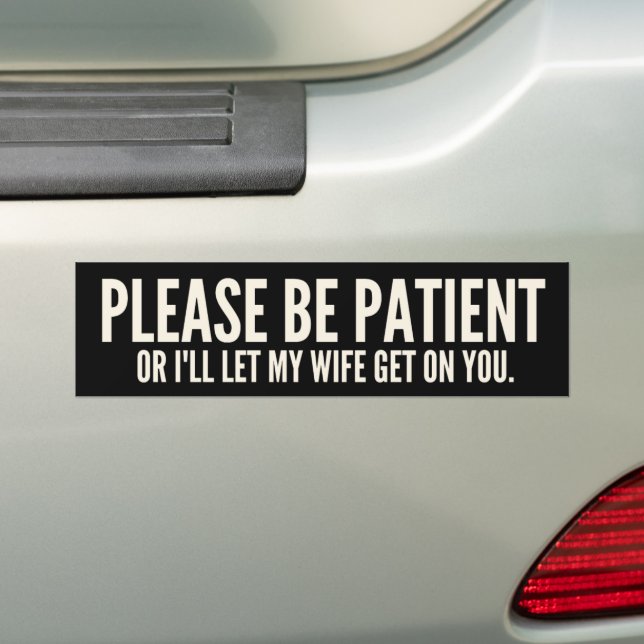 Adesivo Para Carro Funny Warning Decal (No carro)