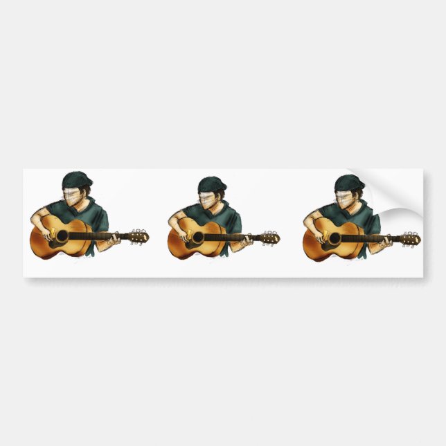 Adesivo Para Carro G é para a guitarra (Frente)
