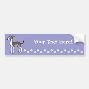 Adesivo Para Carro Galgo dos desenhos animados/Whippet/galgo italiano